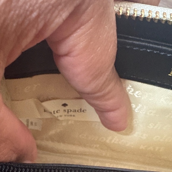 Kate Spade Teal and White Striped Wallet - Picture 7 of 7